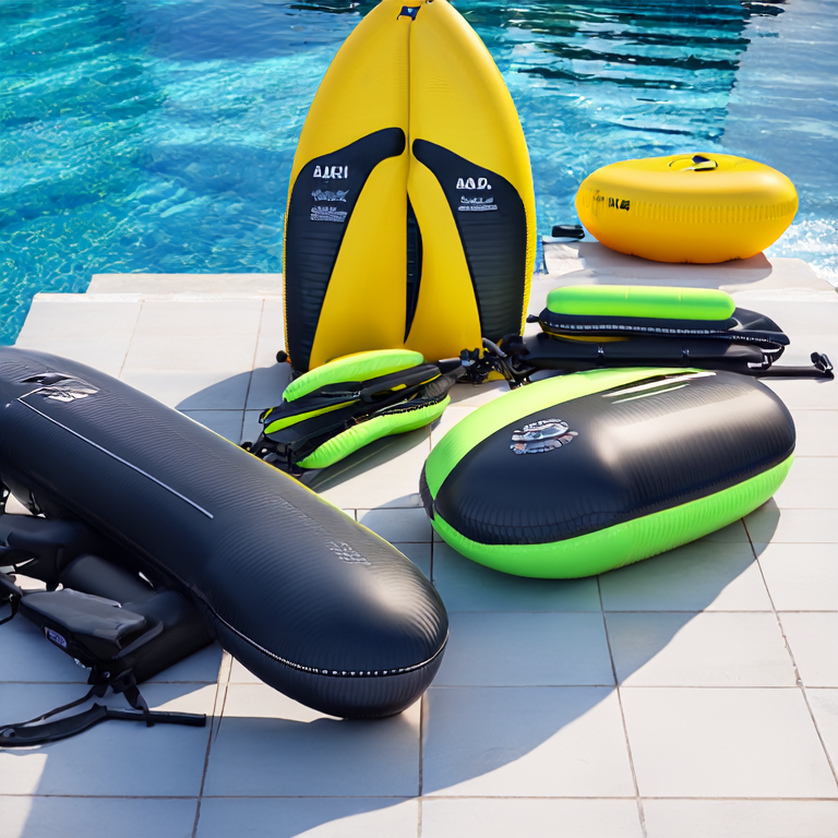 How much weight can inflatable water sports equipment support?